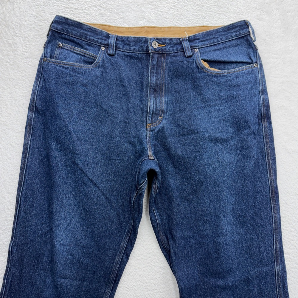 Duluth Trading Co Ballroom Jeans Mens 40x32 Blue Relaxed Fit Cotton Denim - Picture 2 of 8